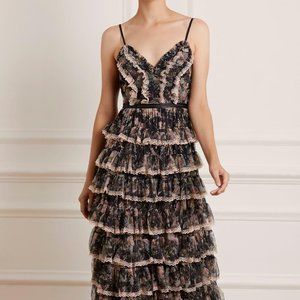 Needle and Thread Gorgeous Ruffle Dress + Cape